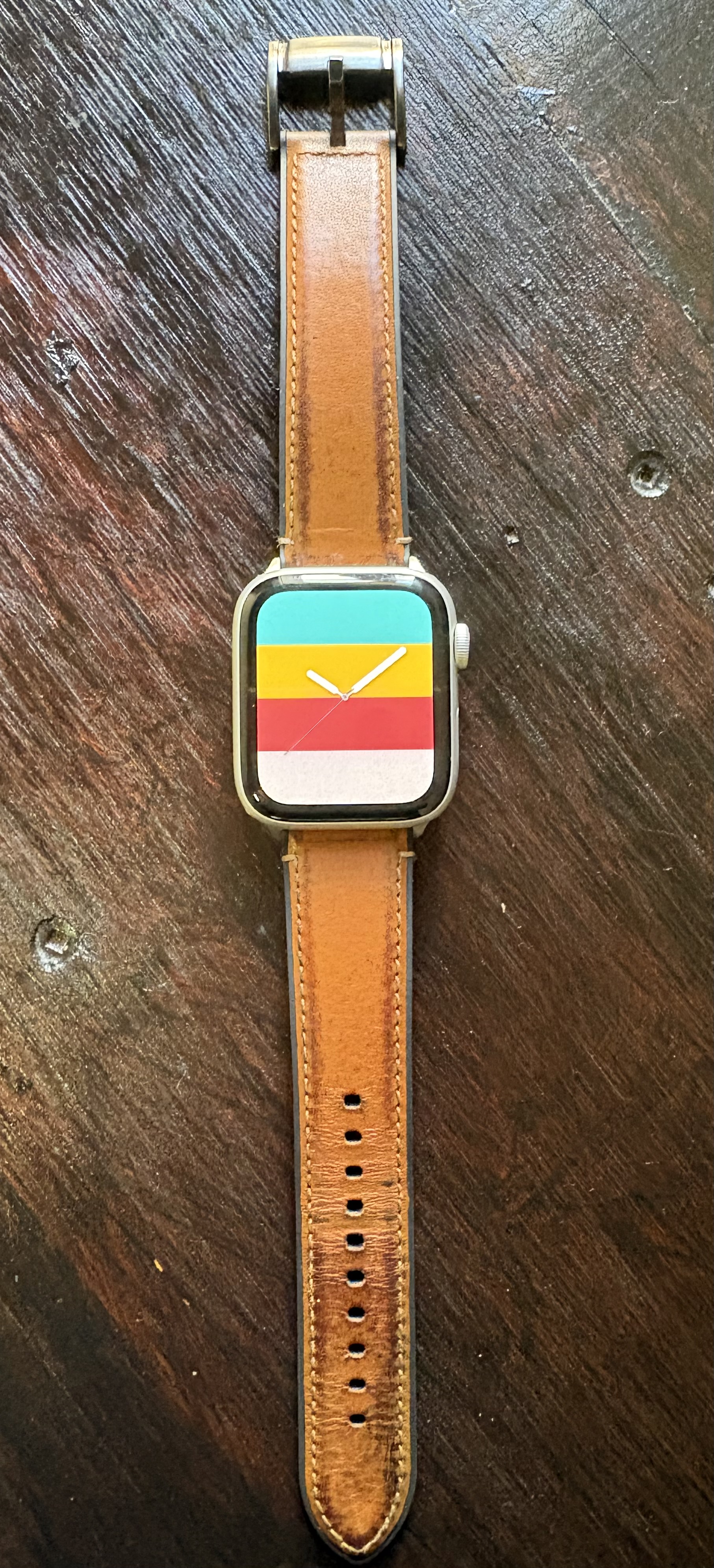 Apple Watch SE (2022) GPS + Cellular 44mm + Leather Strap